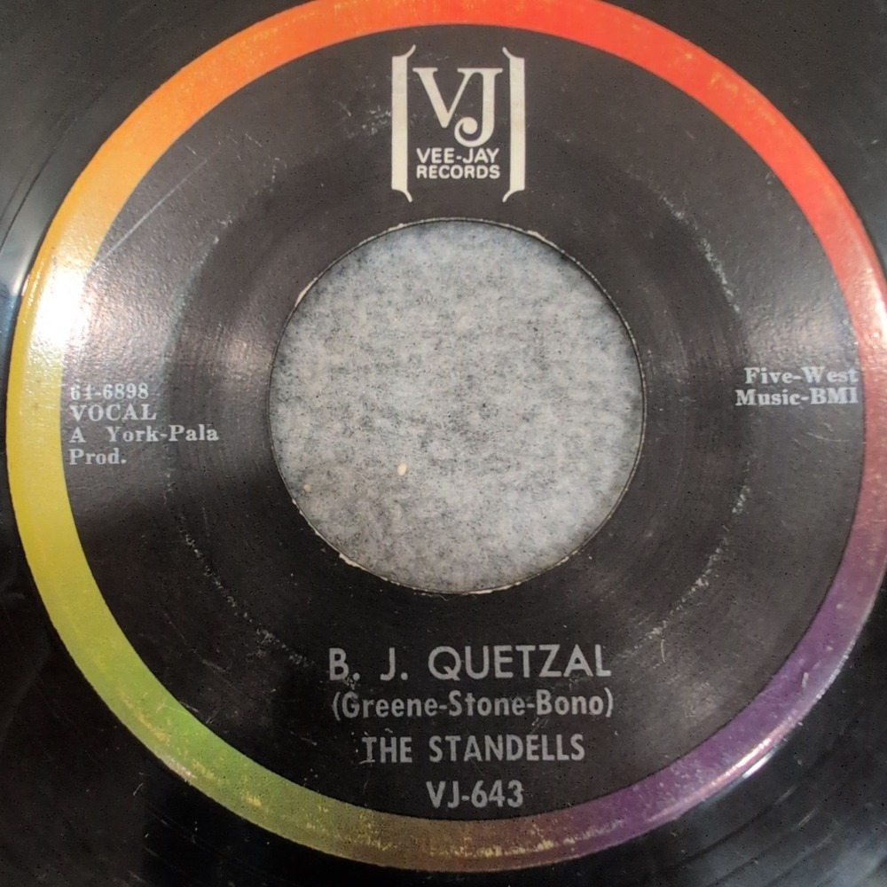 The Standells B. J. Quetzal / The Boy Next Door 45 RPM Vee-Jay Records VJ-643